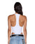 WOMENS  VARSITY LARA BODYSUIT WHITE SLIM FASHION TOPS