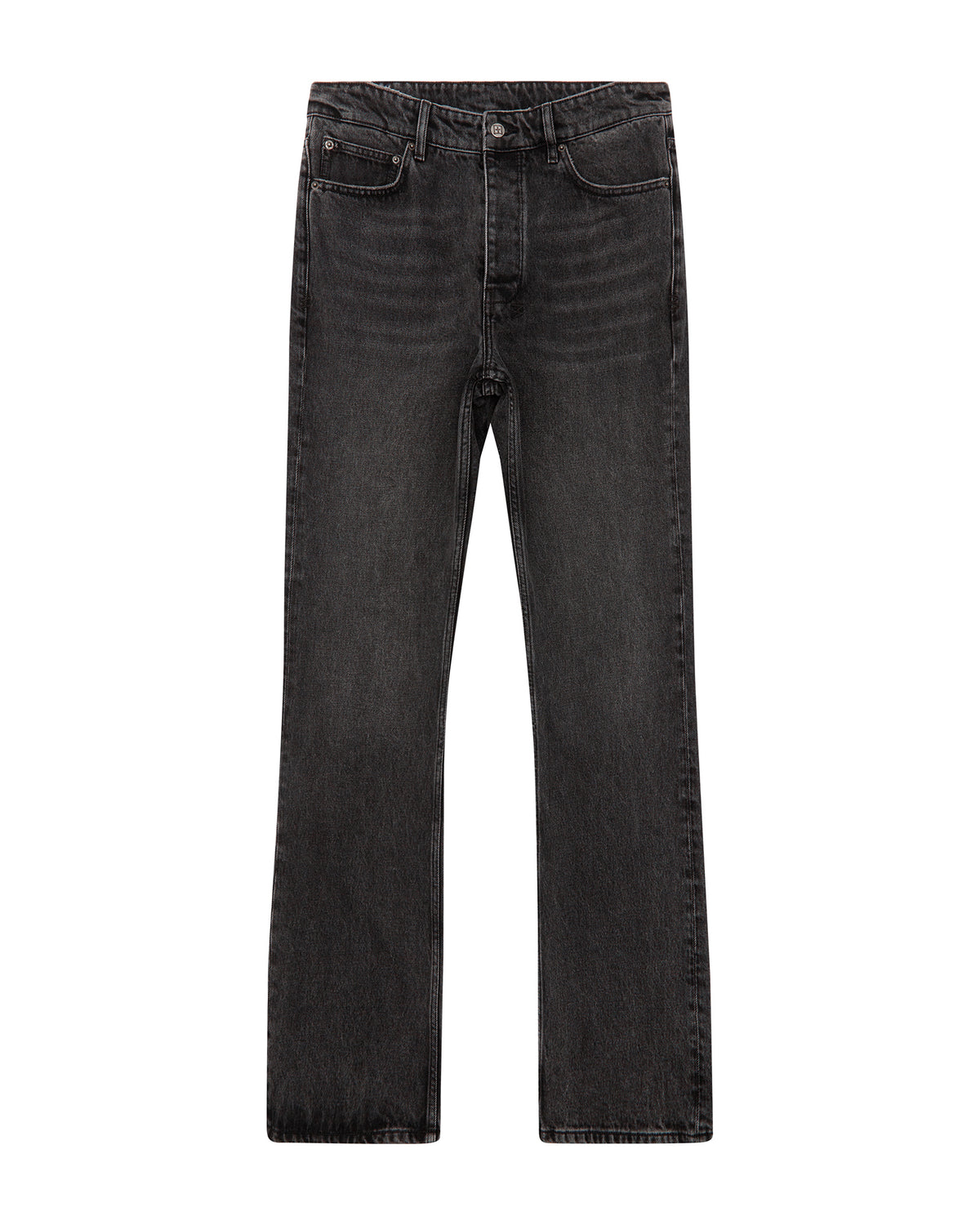 Mens Bronko Blakk Rokk Bootcut Denim Jeans - Black