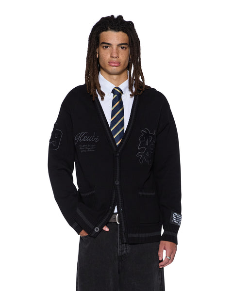 KABAブラック38 Mens Playoff Cardigan Black Knitwear | Ksubi ++