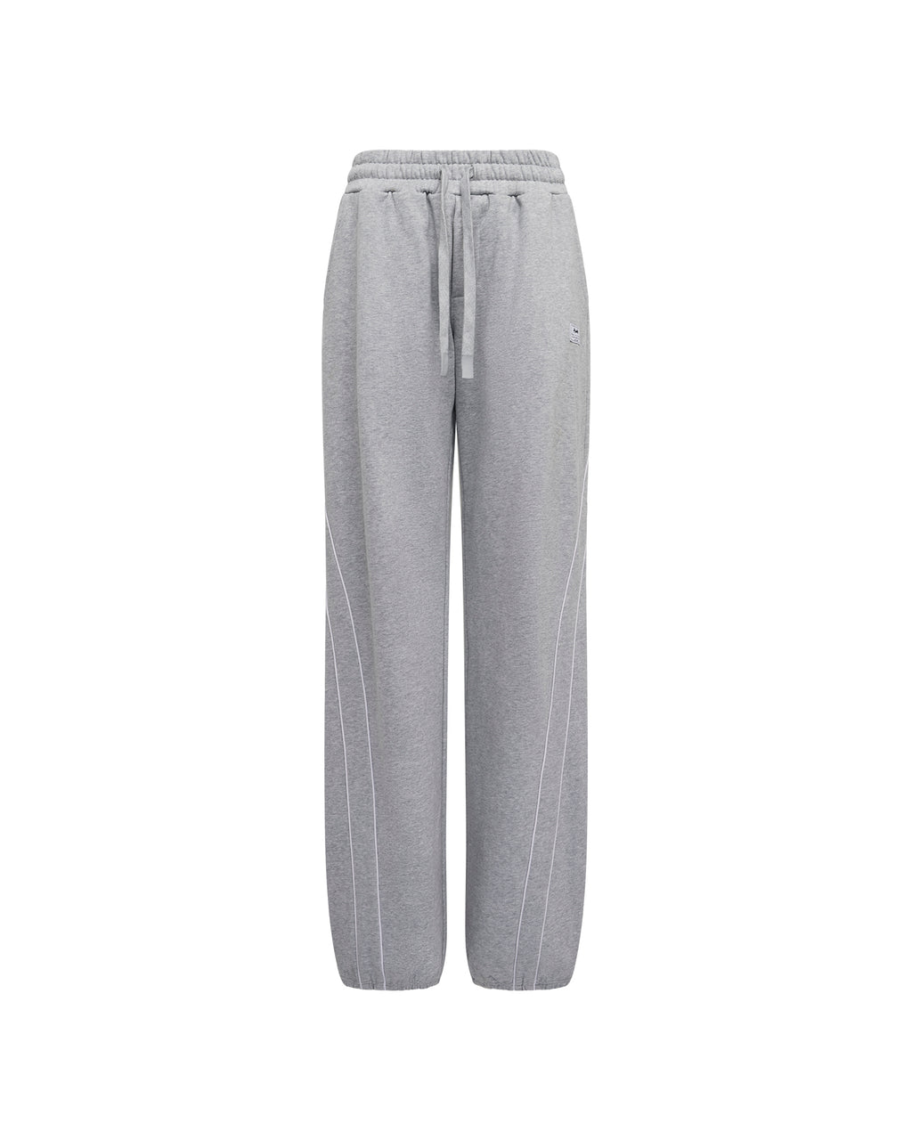 Womens Carter Wide Trakpant Grey Marle Regular Pants - Grey