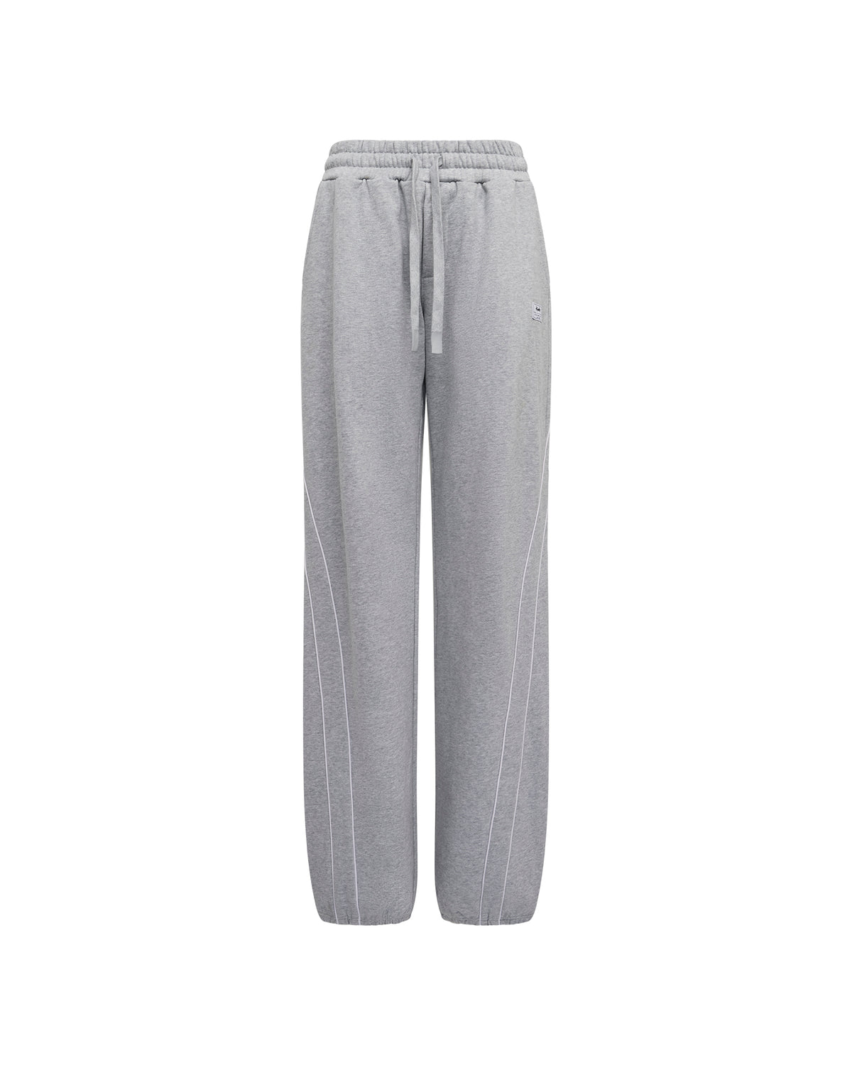 Womens Carter Wide Trakpant Grey Marle Regular Pants - Grey