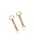  KRYSTAL CHAINLINK HUGGIE EARINGS GOLD JEWELLERY