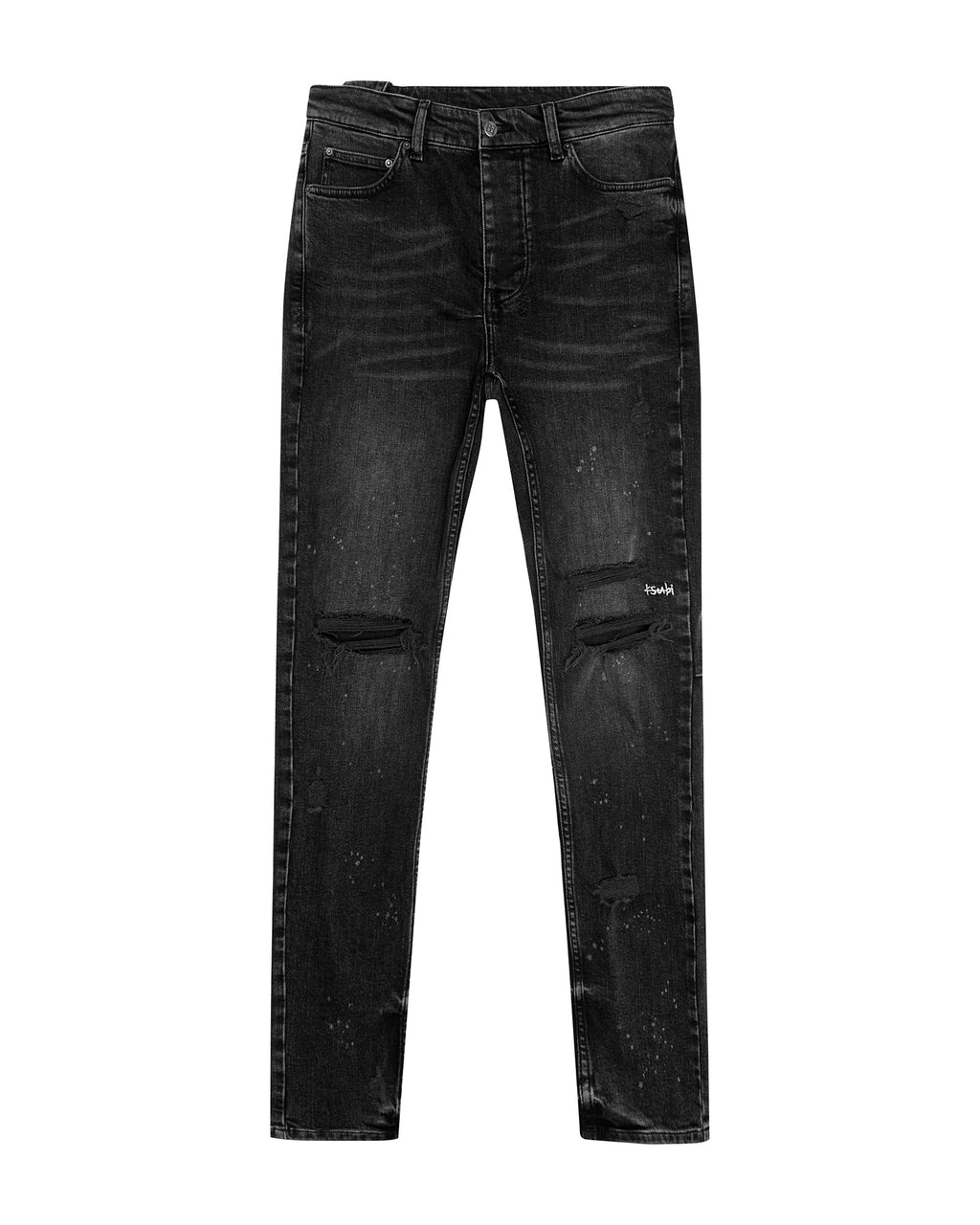 Mens Chitch Blakk Rokk Slim Denim Jeans - Black