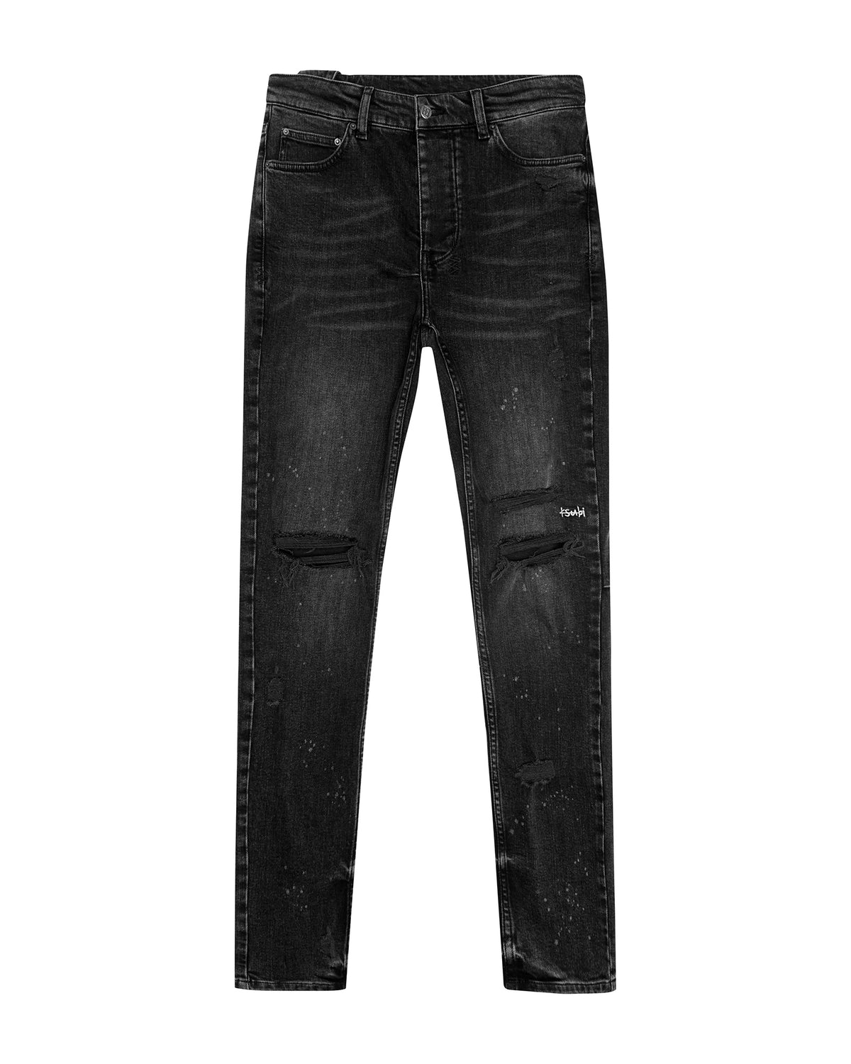 Mens Chitch Blakk Rokk Slim Denim Jeans - Black
