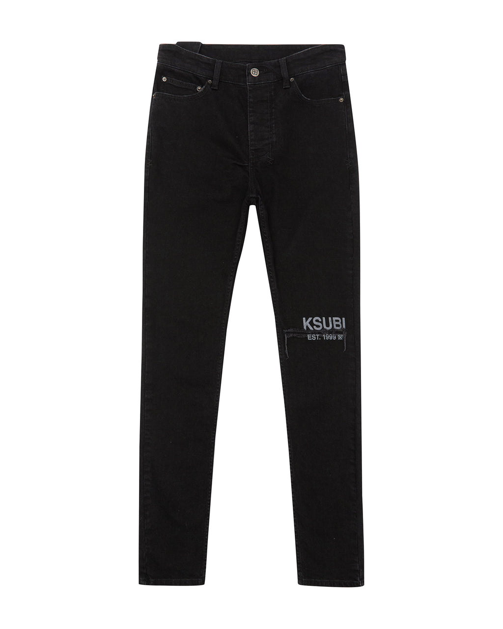 Mens Chitch Laid Black Est Slim Denim Jeans - Black
