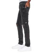 Mens Chitch Blakk Rokk Slim Denim Jeans - Black