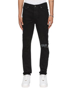 Mens Chitch Laid Black Est Slim Denim Jeans - Black