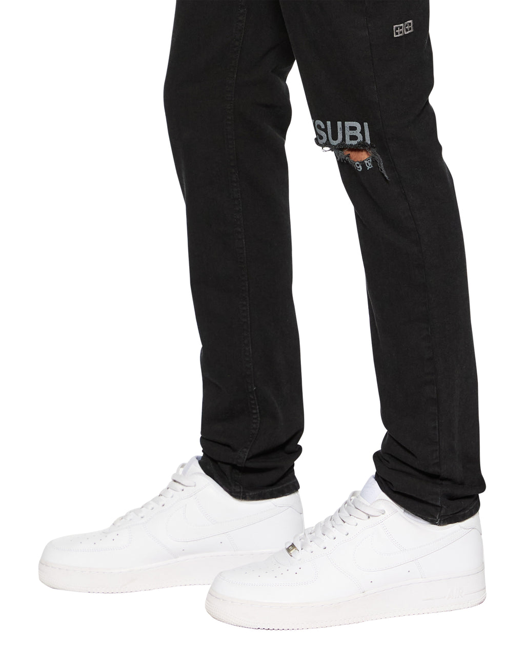 Mens Chitch Laid Black Est Slim Denim Jeans - Black