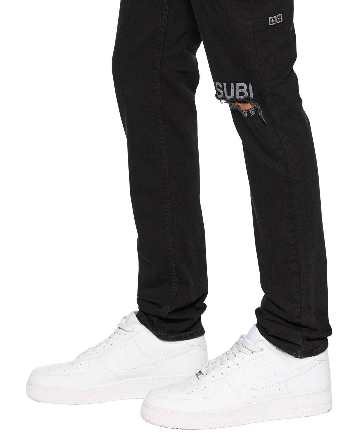 Mens Chitch Laid Black Est Slim Denim Jeans - Black