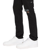 Mens Chitch Laid Black Est Slim Denim Jeans - Black
