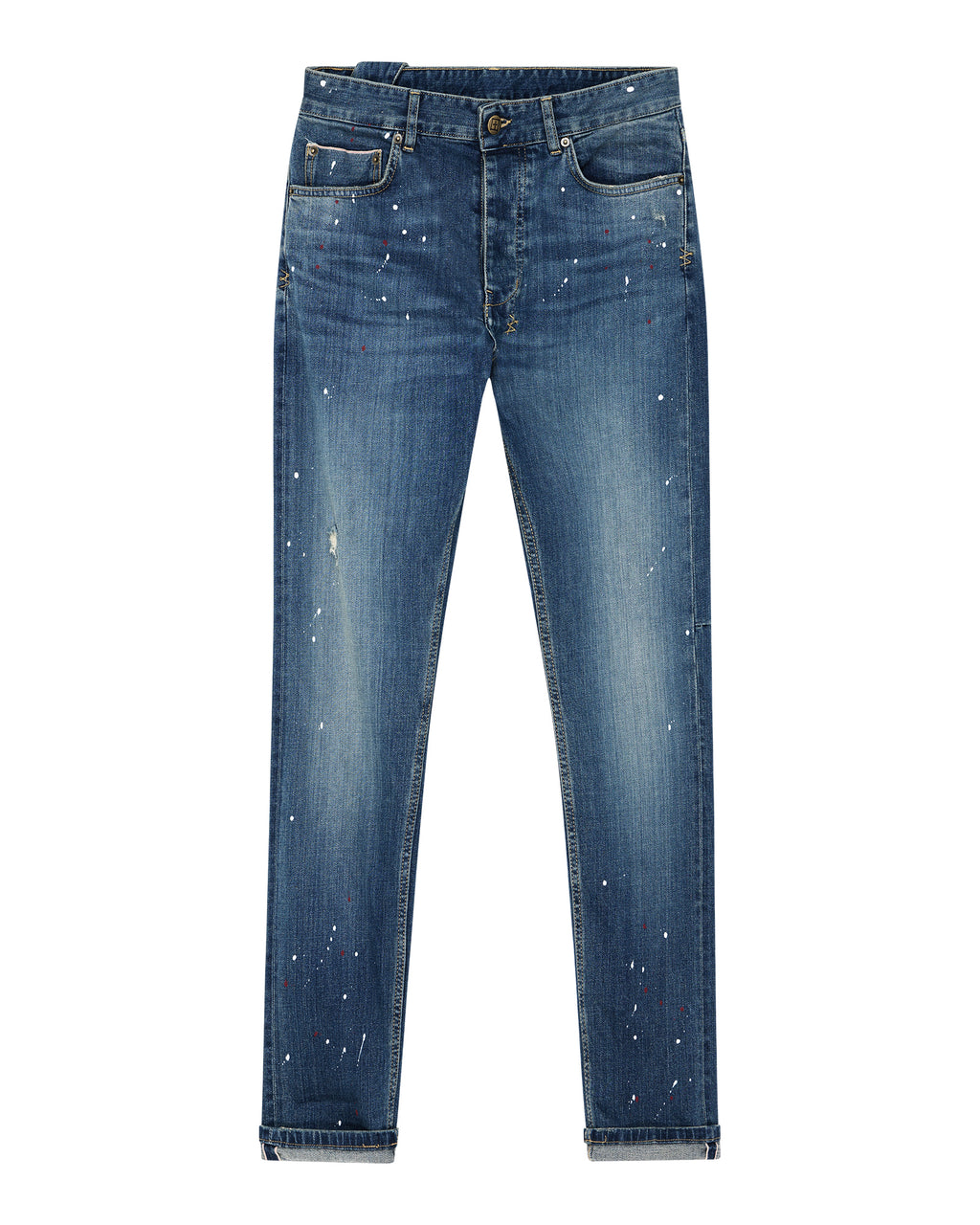 Mens Chitch Selvedge Artist Blue Slim Denim Jeans - Denim
