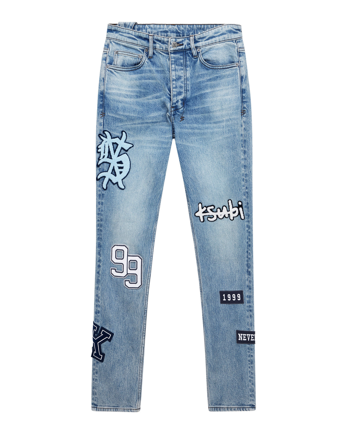 MENS CHITCH STRIKER PATCHED DENIM JEANS