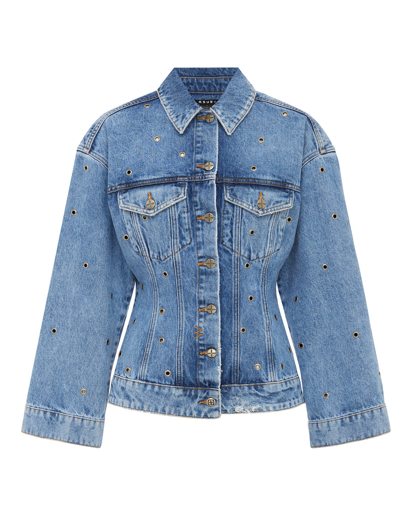 【YZERR着用】 KSUBI DENIME JACKET Cinched Chroma Trucker Jacket | Ksubi ++