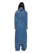 Womens Trucker Coat Relik Relaxed Jackets - Denim