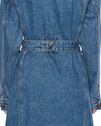 Womens Trucker Coat Relik Relaxed Jackets - Denim