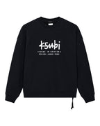 MENS PLATED EKCESS CREWNECK JET BLACK FLEECE
