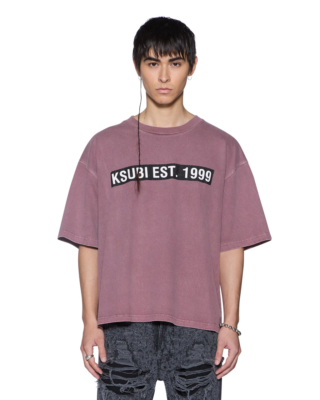 MENS KINGS HALEN SS TEE VINTAGE PLUM TEES