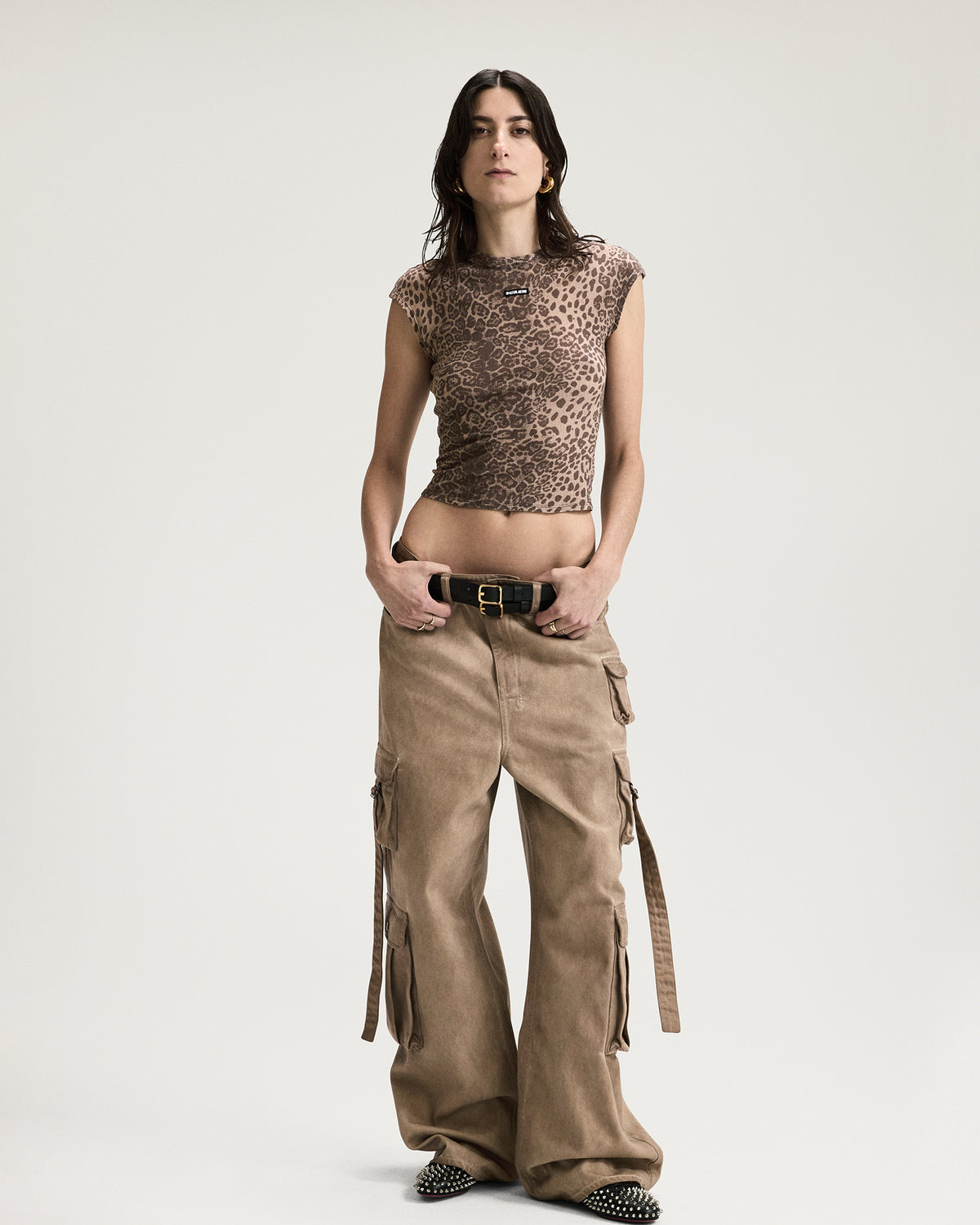WOMENS KSUPER CARGO TERRA DENIM JEANS