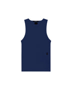 MENS DEBUT SINGLET NAVY TEES