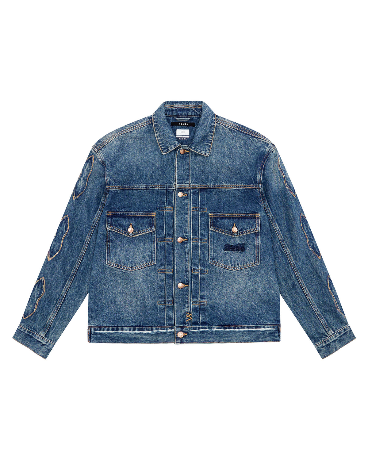 Mens Doubledown Oh G Jacket Antique Kraft Oversized Jackets - Denim