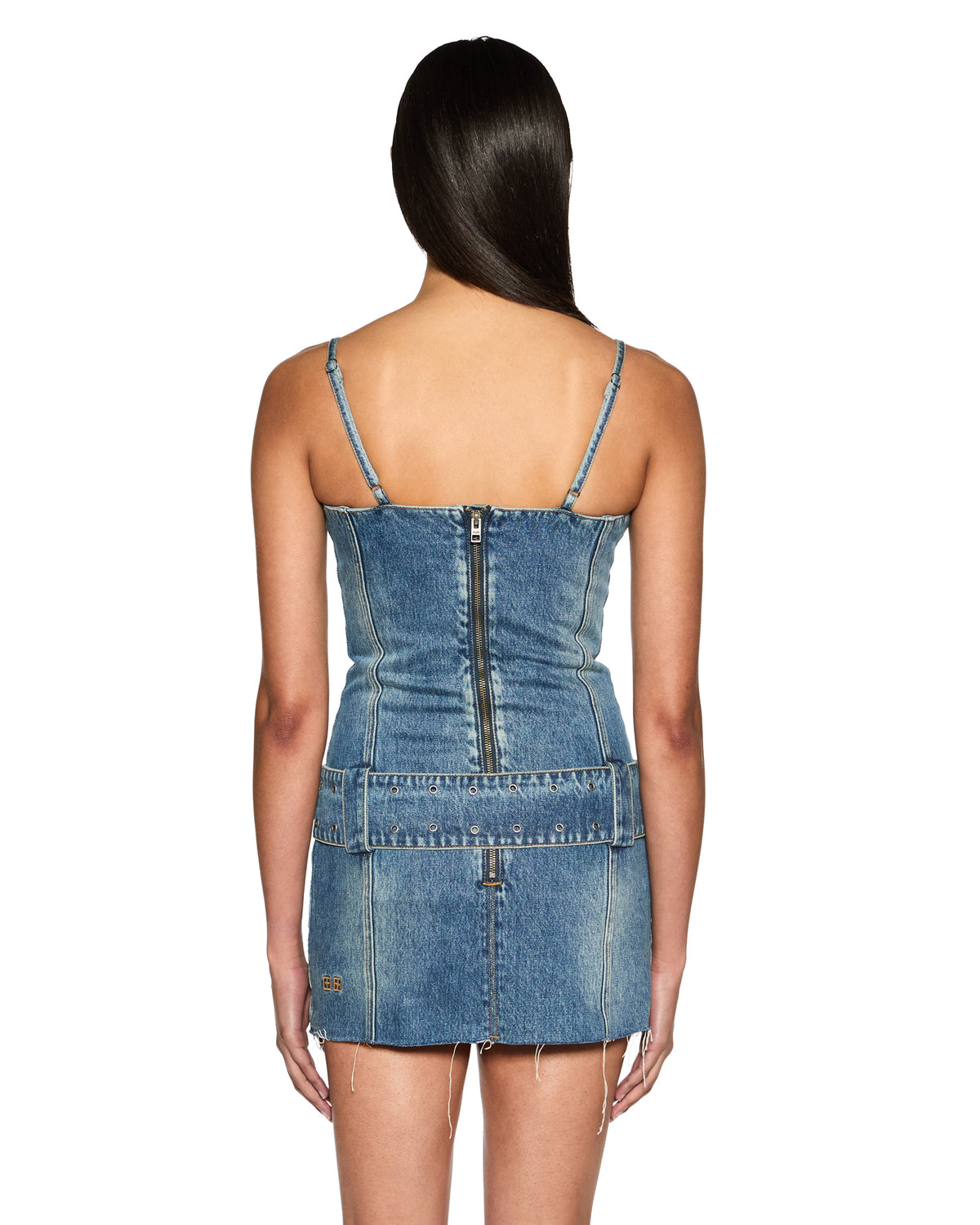 luisa belted denim mini dress Ksubi Women's Dauphine Belted Mini Aged, Denim, Size Small