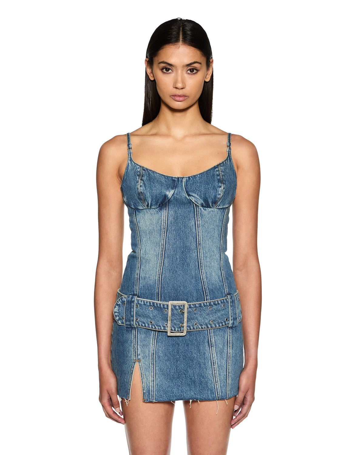 Ksubi Women's Dauphine Belted Mini Aged, Denim, Size Small