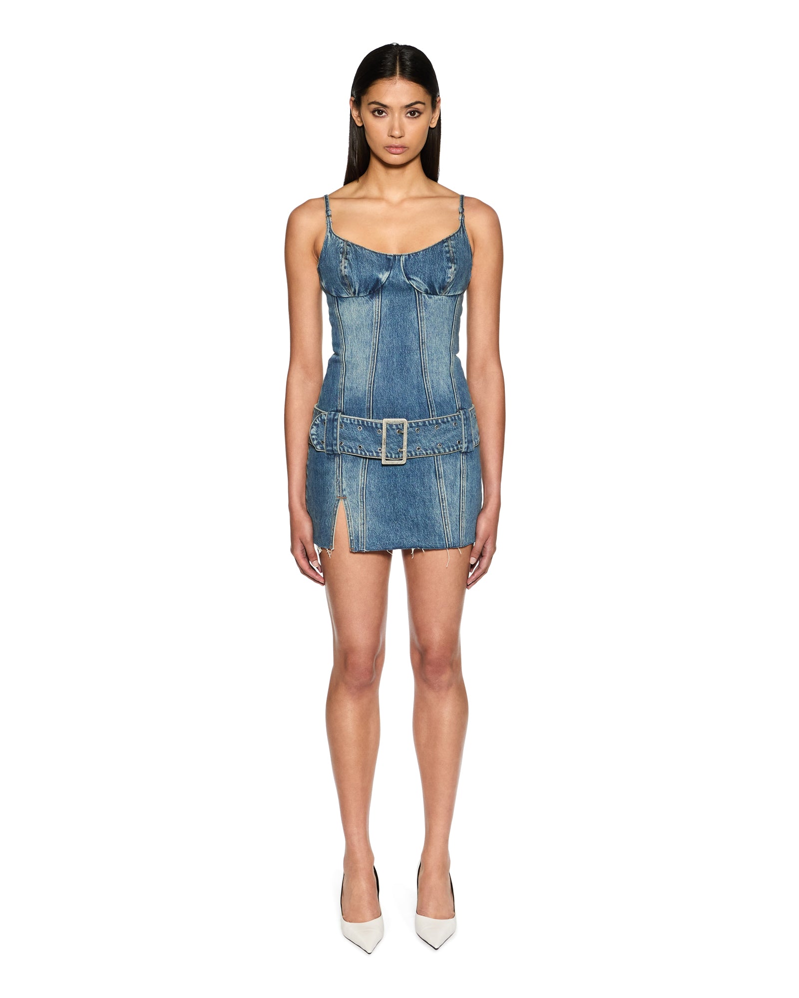 Ksubi Women's Dauphine Belted Mini Aged, Denim, Size Xs Ksubi Women's Dauphine Belted Mini Aged, Denim, Size Xs
