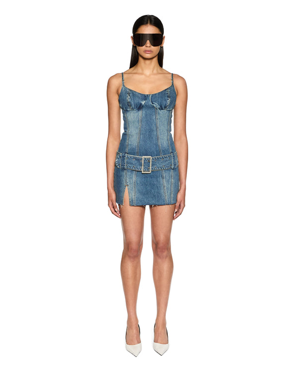Ksubi Women's Dauphine Belted Mini Aged, Denim, Size Xs