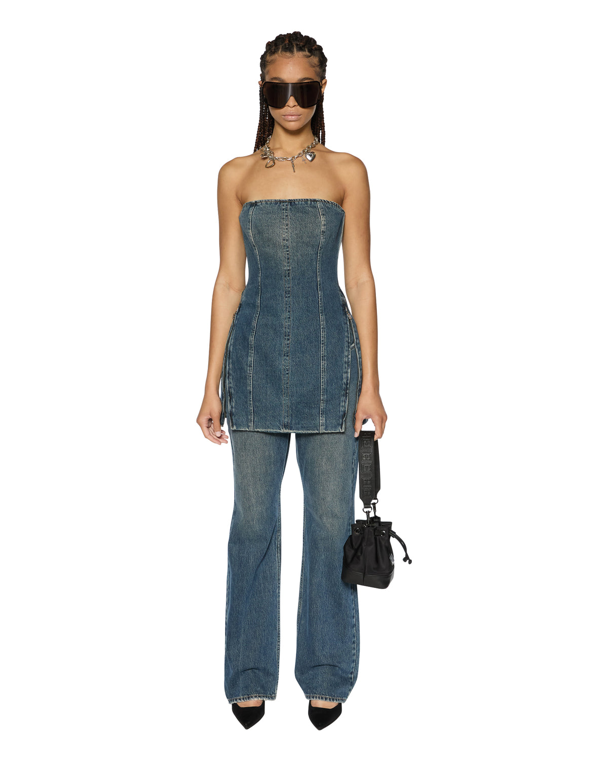 ksubi denim dress Ksubi Women's Dauphine Belted Mini Aged, Denim, Size Small