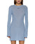 WOMENS  CRAWFORD LS DRESS ICE BLUE FITTED DRESSES