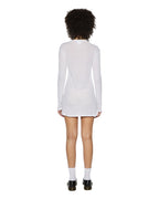 Womens Crawford Ls Mini Dress White Fitted Dresses - White