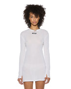 Womens Crawford Ls Mini Dress White Fitted Dresses - White