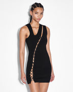Womens Fantasy Dress Black Fitted Dresses - Black