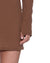 WOMENS  CRAWFORD LS MINI DRESS CHOCOLATE SLIM DRESSES