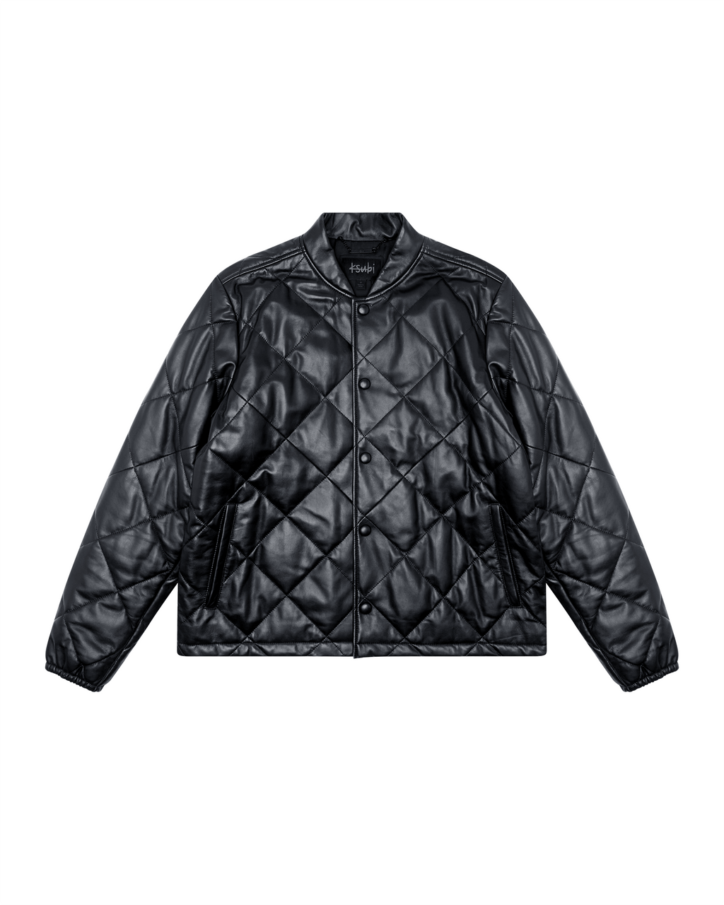 MENS ECLIPSE QUILTED BOMBER BLACK JACKETS