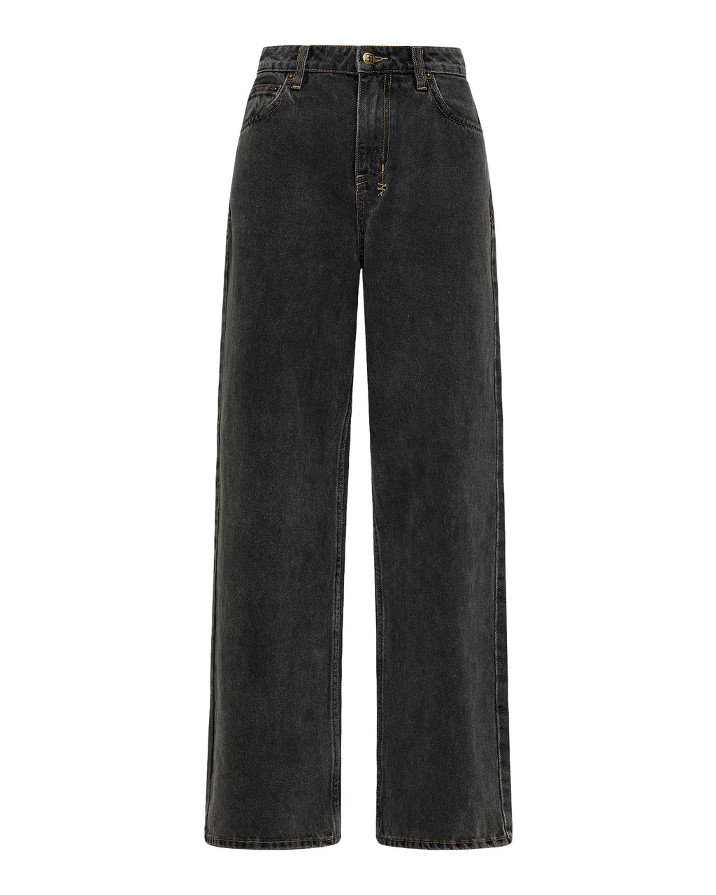 Womens Empire Jean Cinder Relaxed Straight Denim Jeans - Black