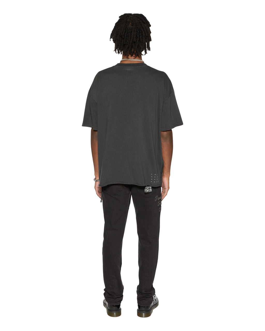 Mens Est Pocket Ss Tee Old Black Regular Tees - Black