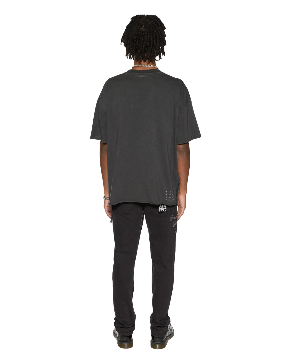 Mens Est Pocket Ss Tee Old Black Regular Tees - Black