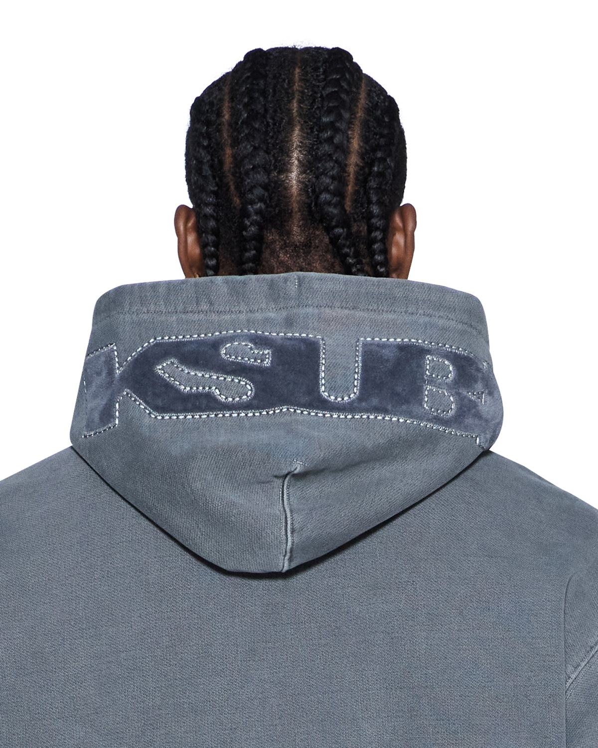 MENS 4X4 PAISE BIGGIE HOODIE CHARCOAL FLEECE