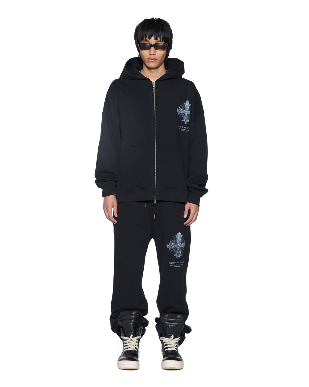 MENS FALSE IDOLS SYNTHESIS TRAK PANT JET BLACK PANTS