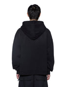 MENS INTRUDER EKCESS ZIP HOODIE JET BLACK FLEECE