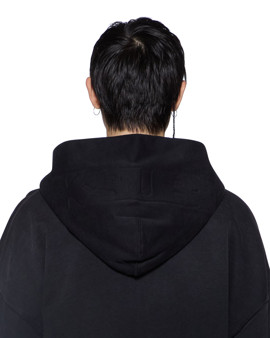 MENS INTRUDER EKCESS ZIP HOODIE JET BLACK FLEECE