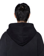 MENS INTRUDER EKCESS ZIP HOODIE JET BLACK FLEECE