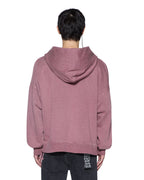MENS INTRUDER EKCESS ZIP HOOD PLUM FLEECE