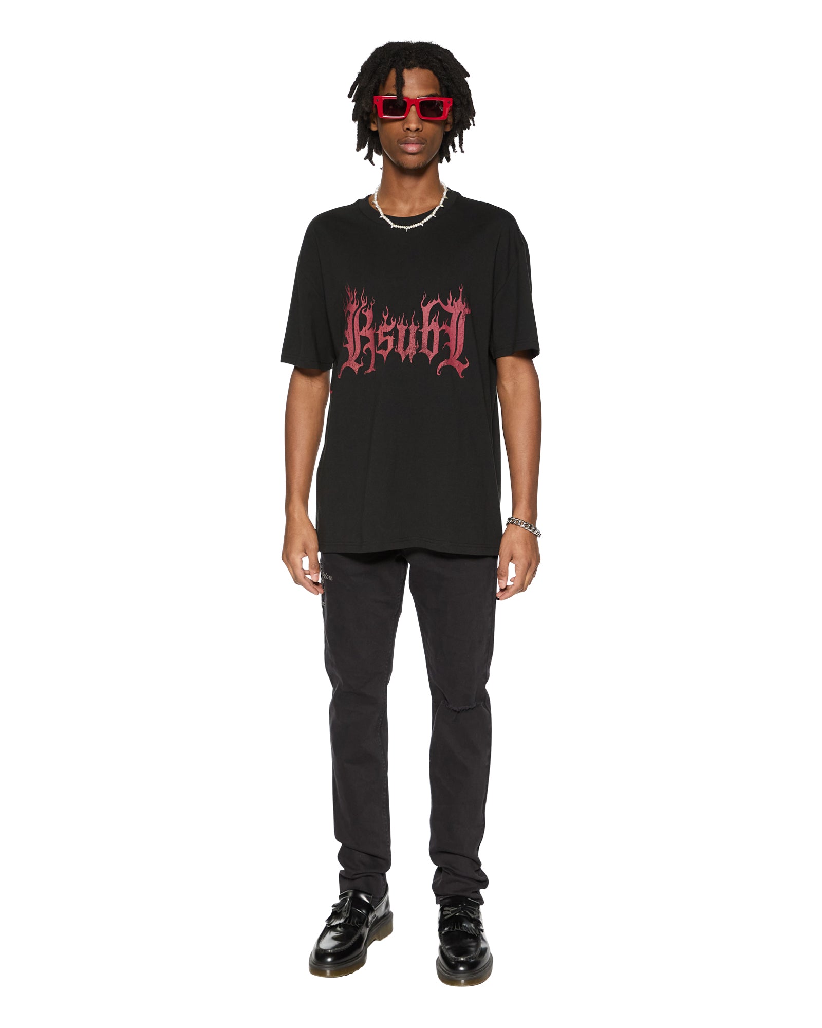 FUEGO BIGGIE SS TEE JET BLACK