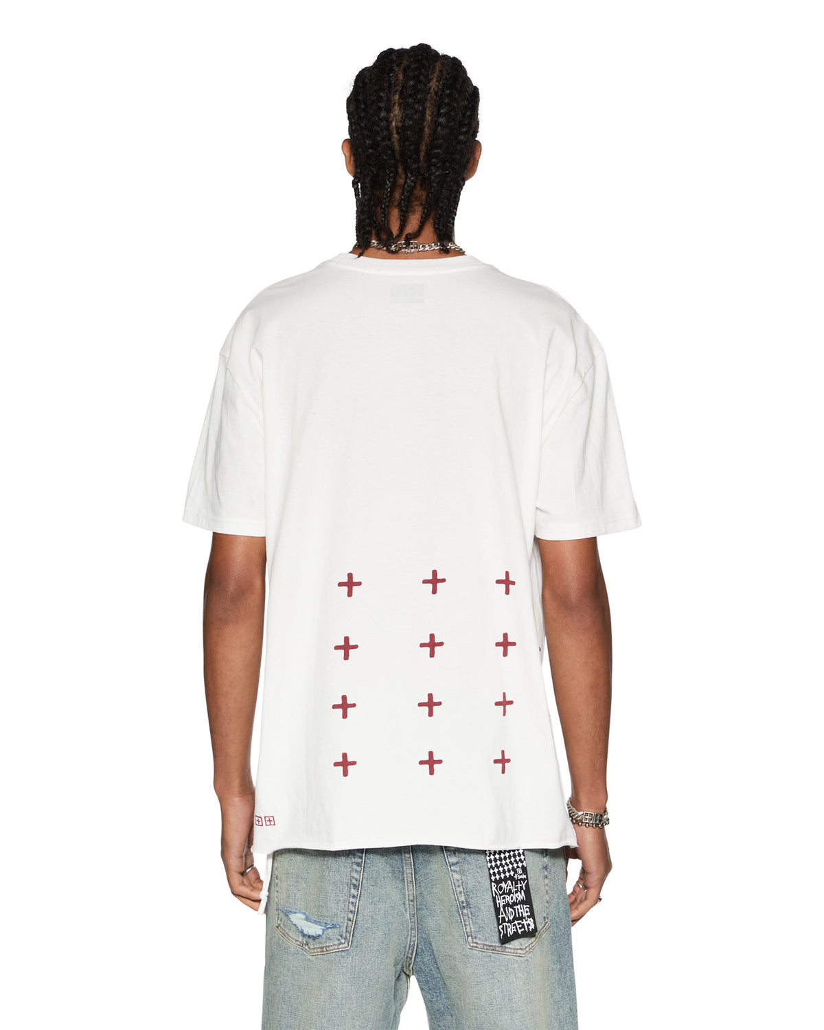 Mens Fuego Biggie Ss Tee Tru White Oversized Tees - White