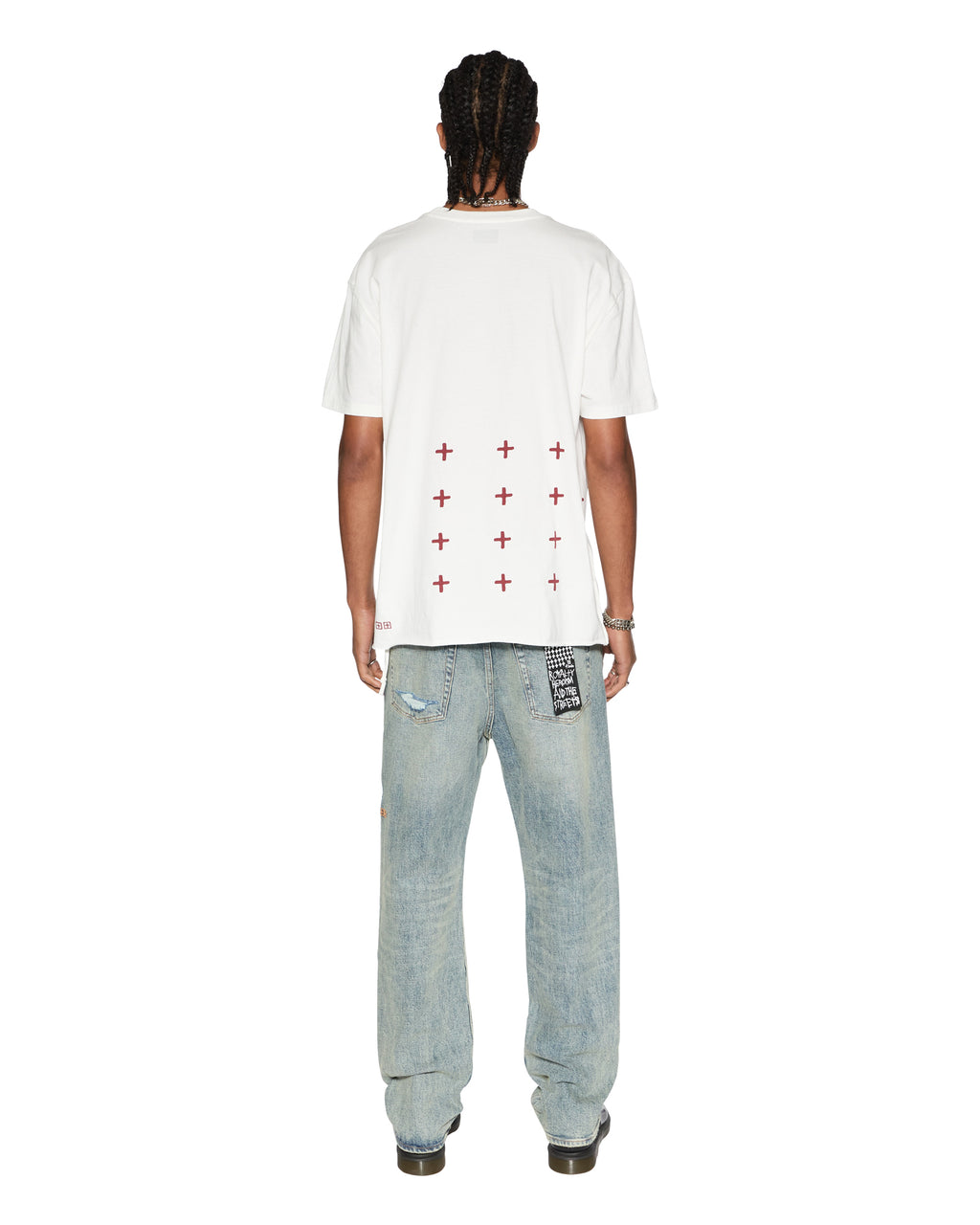 Mens Fuego Biggie Ss Tee Tru White Oversized Tees - White