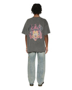 Mens Fuego Ekcess Ss Tee Charcoal Oversized Tees - Black