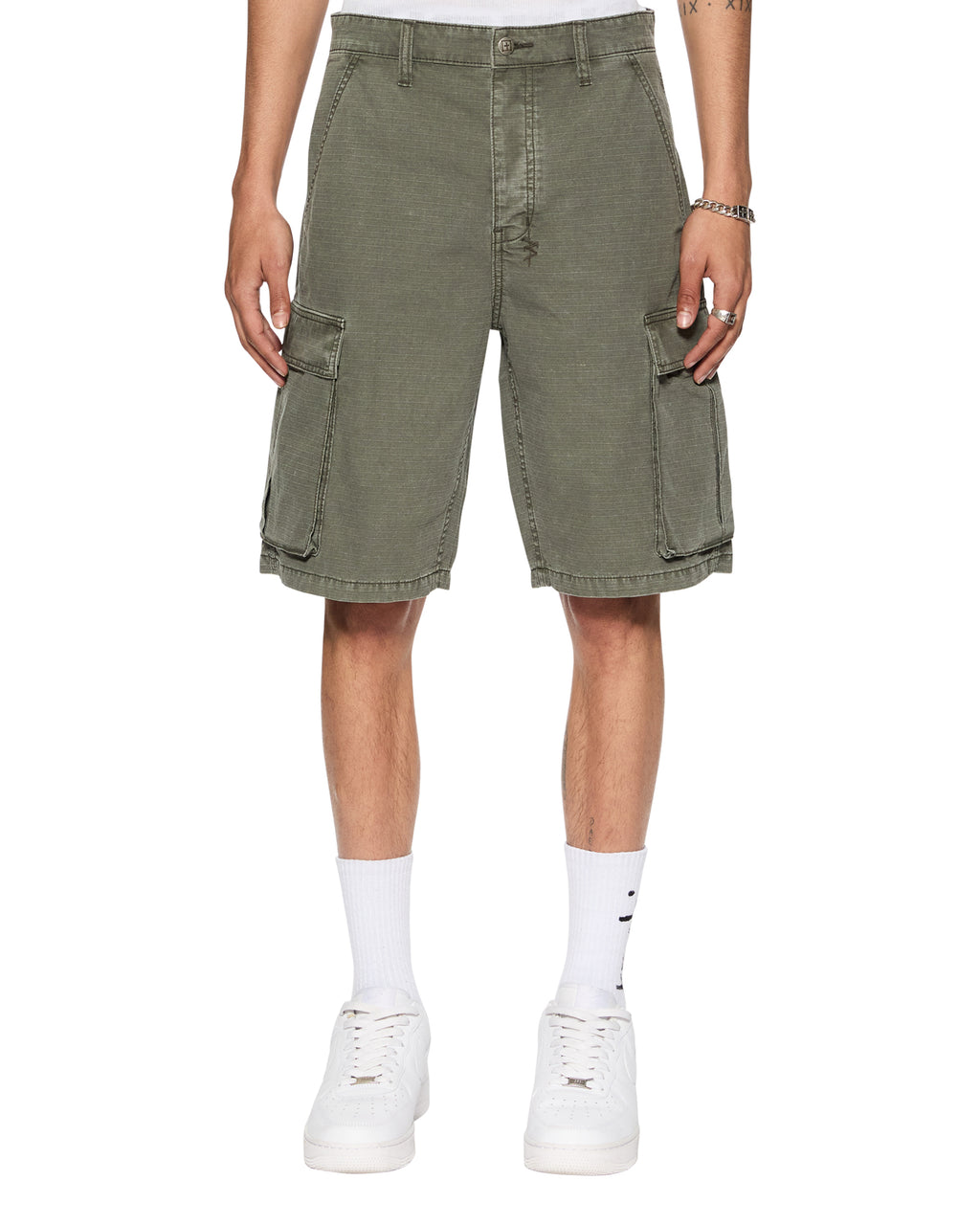 Mens Fugitive Cargo Short Forest Relaxed Walkshorts - Green