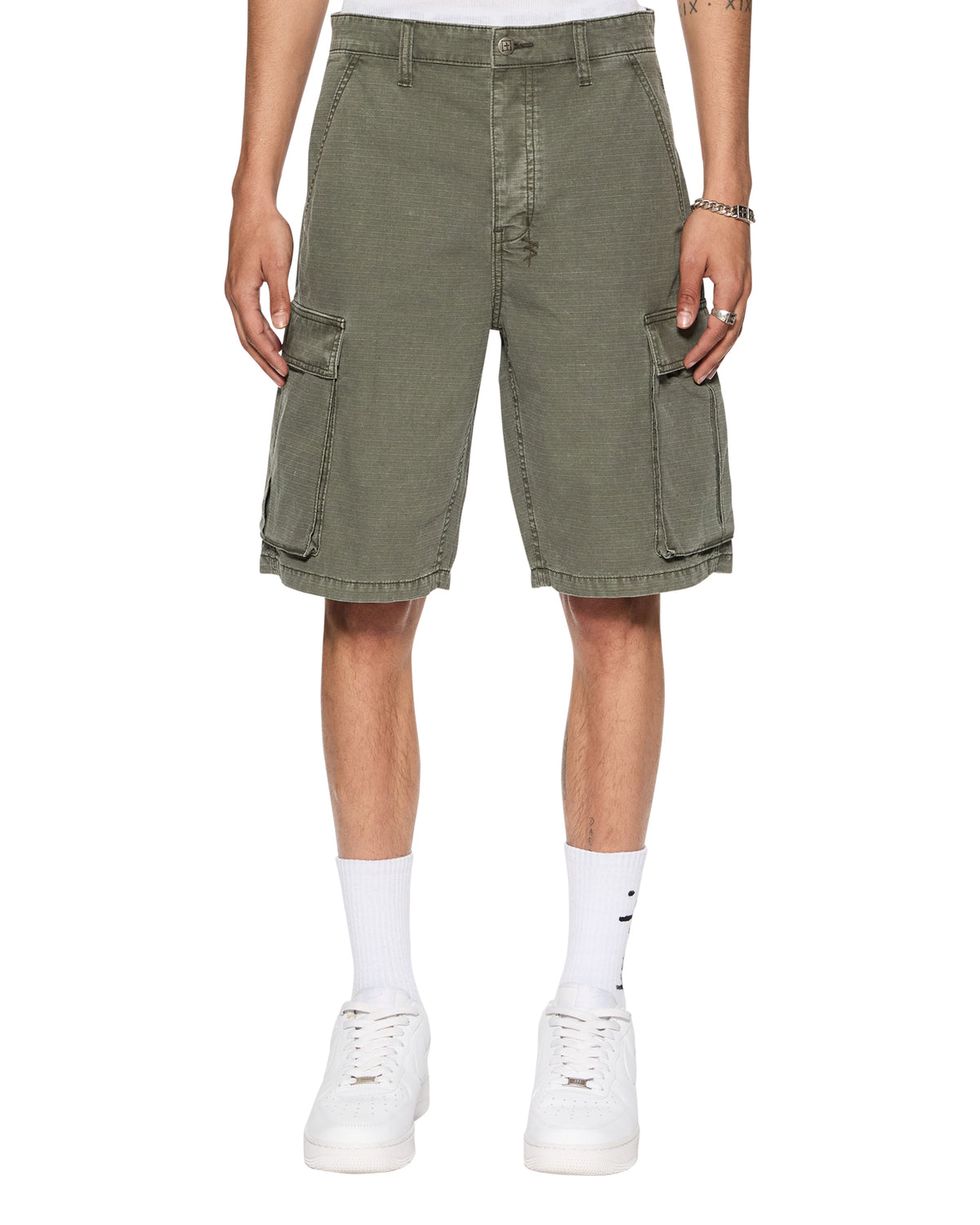 Mens Fugitive Cargo Short Forest Relaxed Walkshorts - Green